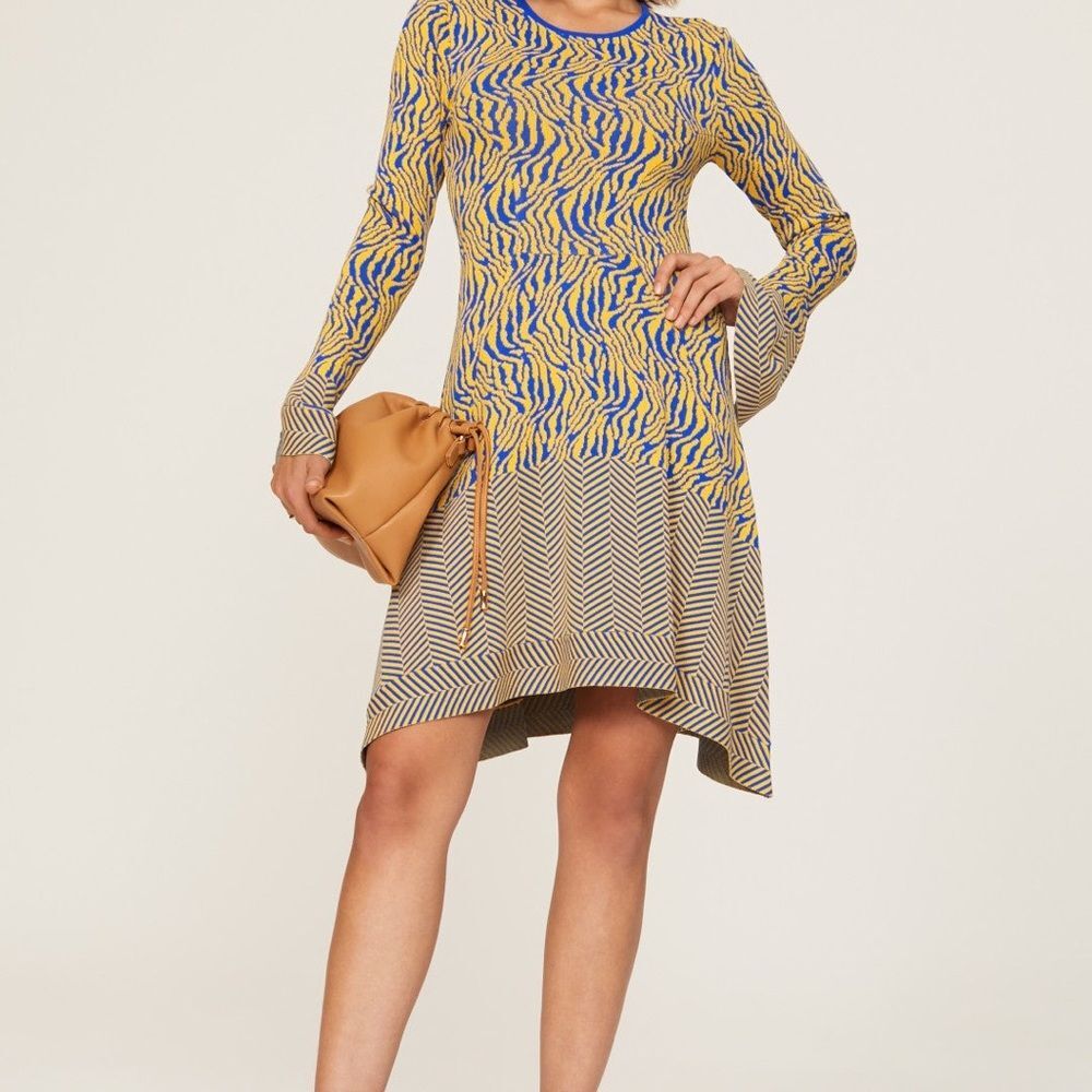 Esteban Cortazar Collective Zebra Print Dress NWOT | Size M